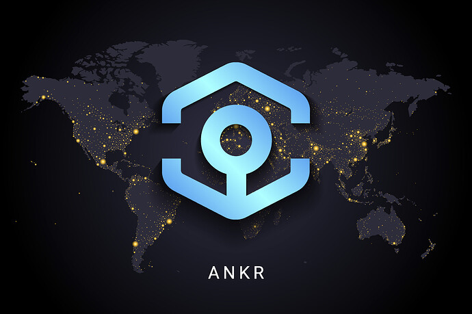 Logo von Ankr, dem Web3-Infrastrukturanbieter, der den aBNBc-Token ins Leben gerufen hat