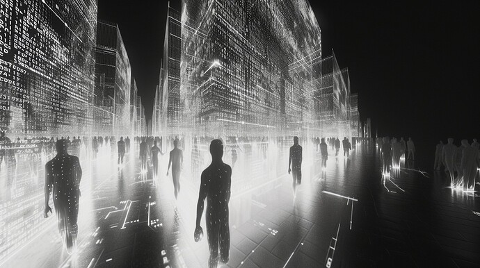 Digitale menschliche Silhouetten