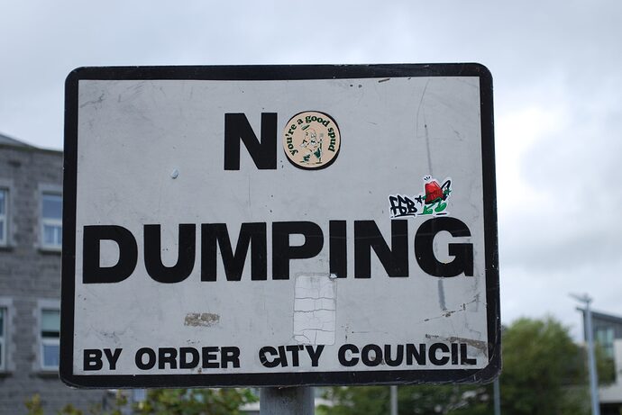 no dumping