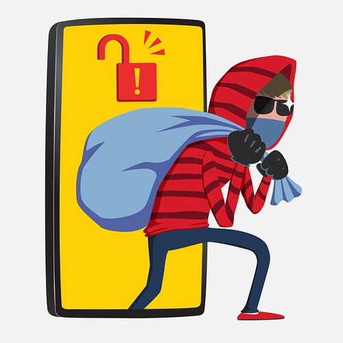 Ein Angreifer, der via Android-Malware Geld von Deinem Konto entfernt (Symbolbild)