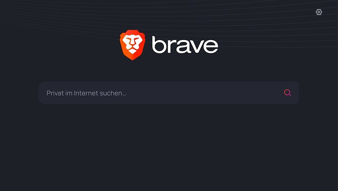 Webseite der Suchmaschine Brave Search