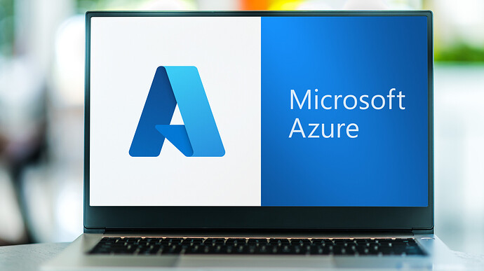 Notebook mit einem Logo von Microsoft Azure, das von FabriXss betroffen ist