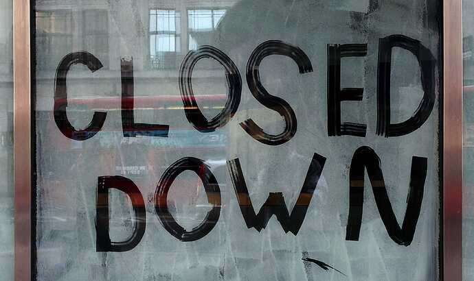 closed down