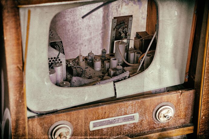 burned tv