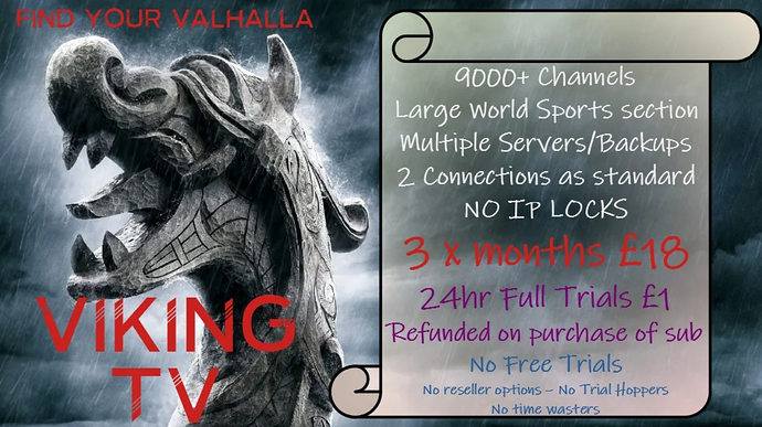 Werbung von Viking IPTV