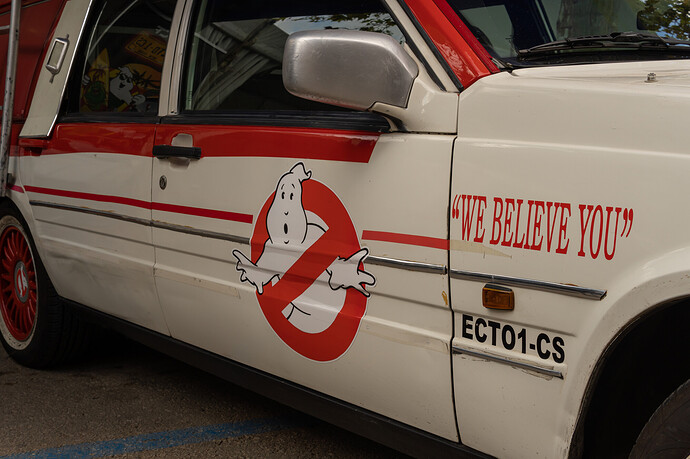 Nachbildung des Ghostbusters-Filmautos
