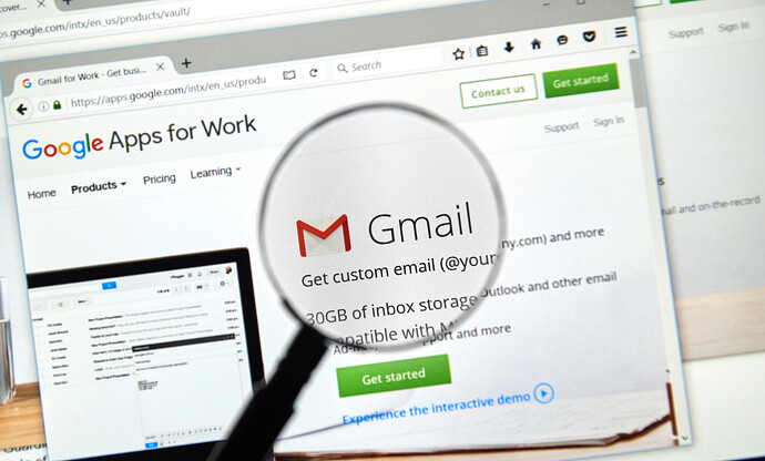 Google Gmail Website