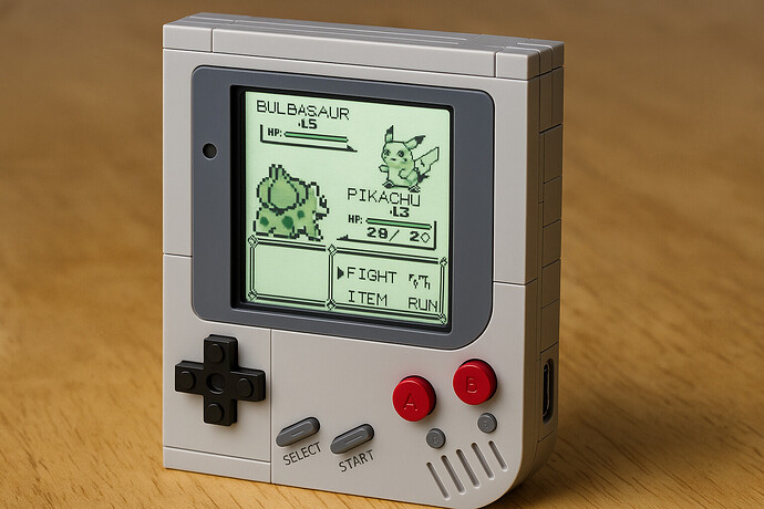 Lego Game Boy mit echtem Gameplay.