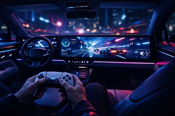PlayStation im Auto: Hightech-Inszenierung trifft auf Remote-Play-Realität.