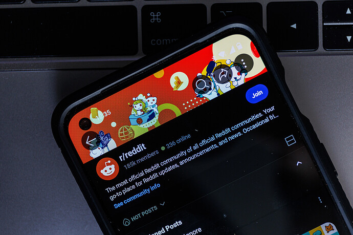 Reddit auf einem Smartphone