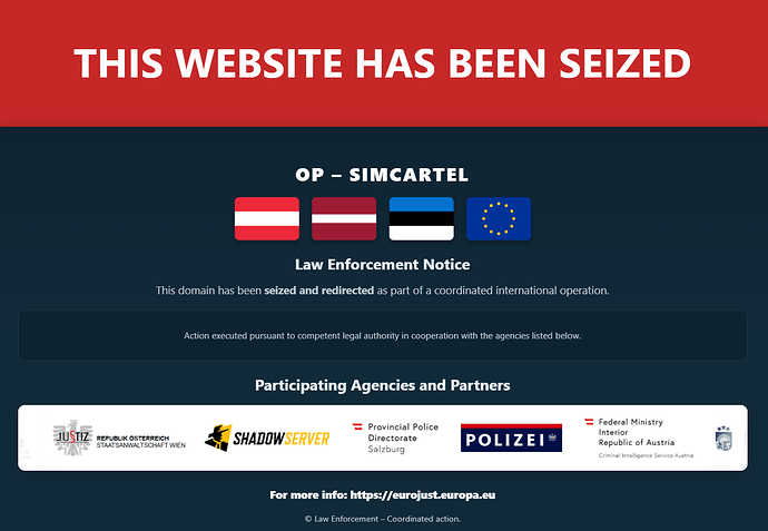 gogetsms.com, Domain, beschlagnahmt