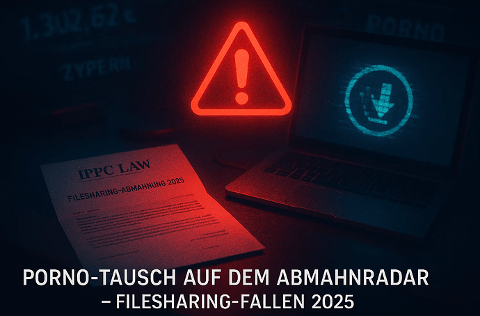 IPPC Law verschickt 2025 erneut Massenabmahnungen wegen Filesharing von Erotikfilmen – ein lukratives Geschäft mit der Angst.