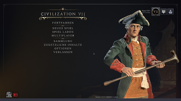 Civilization 7 Main Menu