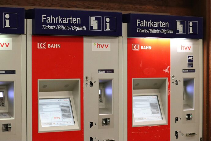 Deutsche Bahn, Automaten