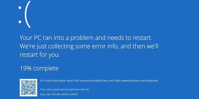 SECURE_KERNEL_ERROR_BSOD