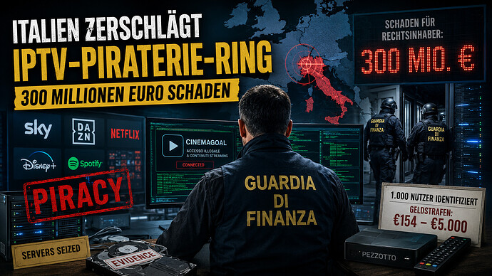 IPTV-Piraterie-Ring, Italien