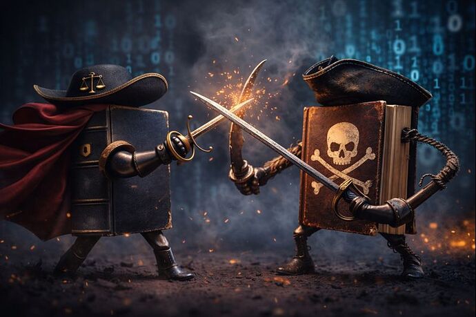 Symbolbild: Juristischer Konflikt zwischen OCLC und Anna’s Archive um WorldCat-Daten.