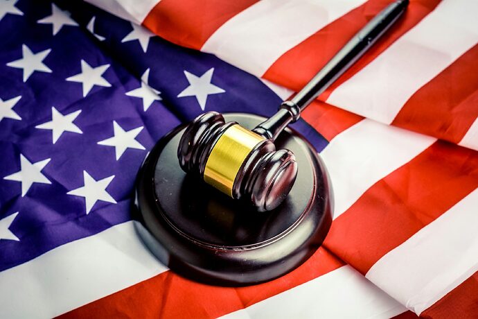 Fahne der USA, Richterhammer