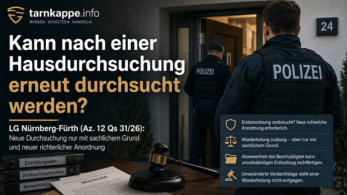 Zweite Hausdurchsuchung