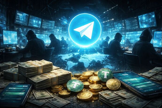 Telegram hat sich zur zentralen Infrastruktur für großvolumige illegale Krypto-Transaktionen entwickelt.