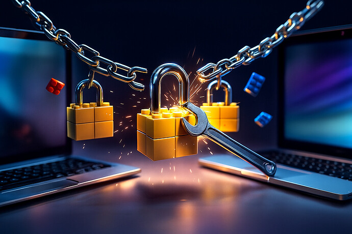 Digitale Blockaden: DRM und Anti-Umgehungsgesetze bauen künstliche Mauern zwischen Nutzer und Gerät.