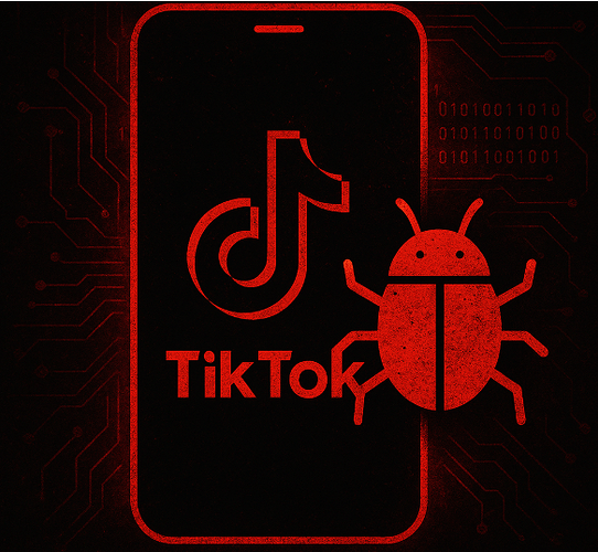 Symbolische Darstellung: TikTok als Einfallstor für Malware – eine Warnung vor Social-Engineering-Angriffen in sozialen Medien.