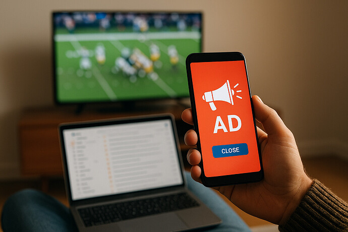 Ungebeten, aber wirksam: Werbung konkurriert mit Spiel und Bildschirm.