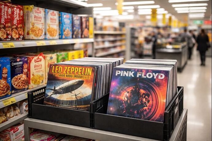 Vinyl-Boom ohne Lizenz: Bootleg-Platten zwischen Cornflakes und Kasse.