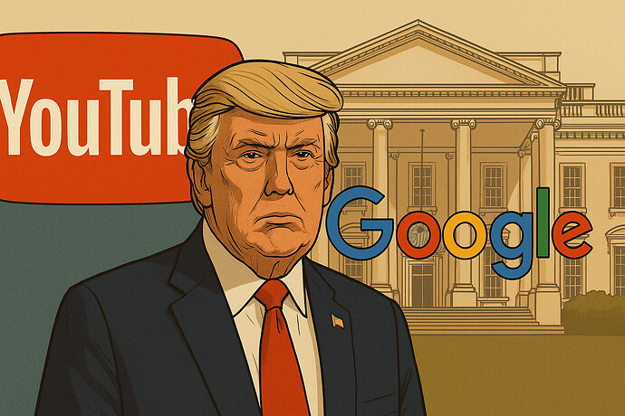 Trump verwandelt die YouTube-Sperre in ein Prestigeprojekt im Weißen Haus.