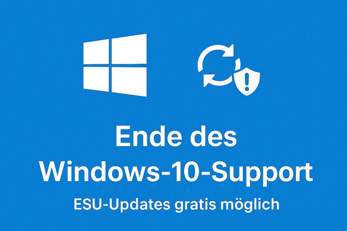 Ende des Windows 10 Supports, ESU-Updates gratis, Microsoft Activation Script