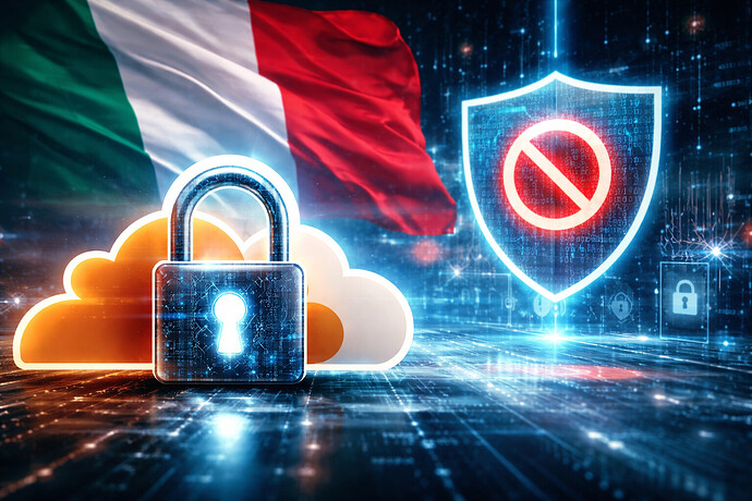 Symbolbild: Streit um Netzsperren – Italien vs. Cloudflare