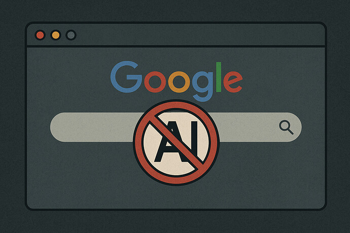 Google-Suche ohne KI