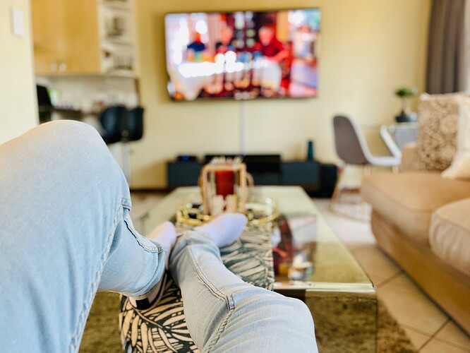 watching tv