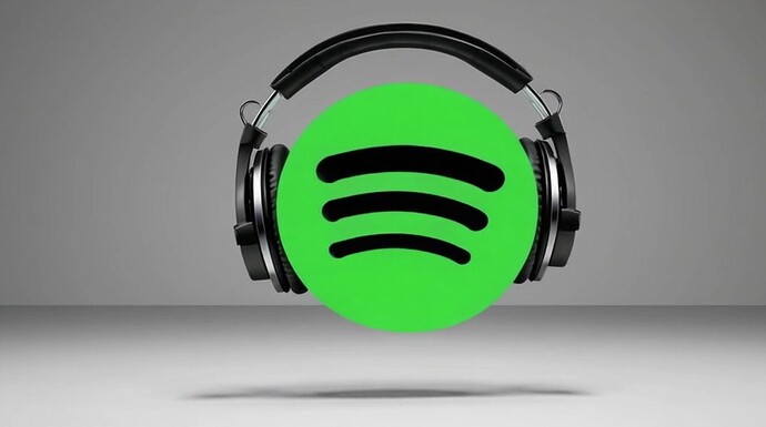 Spotify with headphones