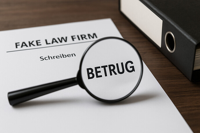 Betrug im Anwaltslook: Ein angebliches Kanzleischreiben entpuppt sich als Teil einer professionellen Abzock-Masche.