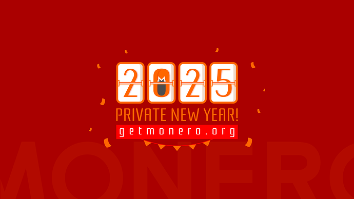 Monero, private new year