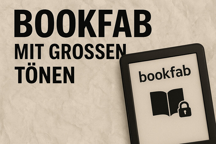 Bookfab Kindle Entschlüsselung