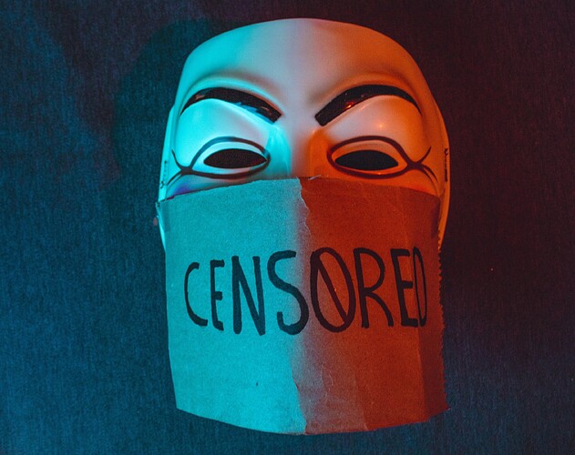 Zensur, Maske
