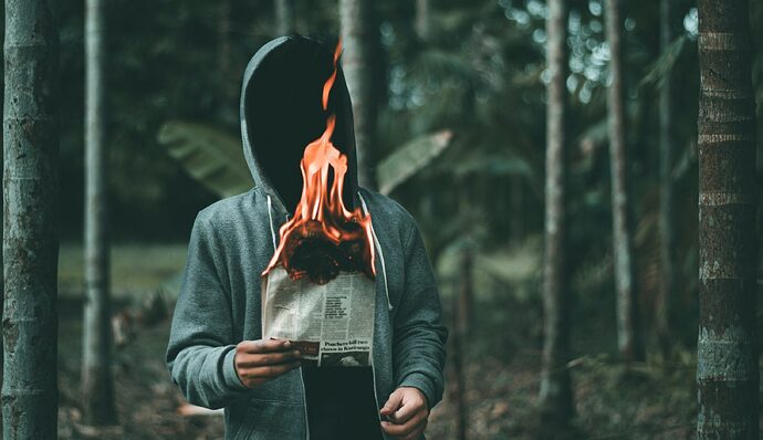 Man in the forrest
