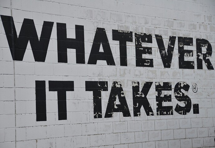 Whatever it takes