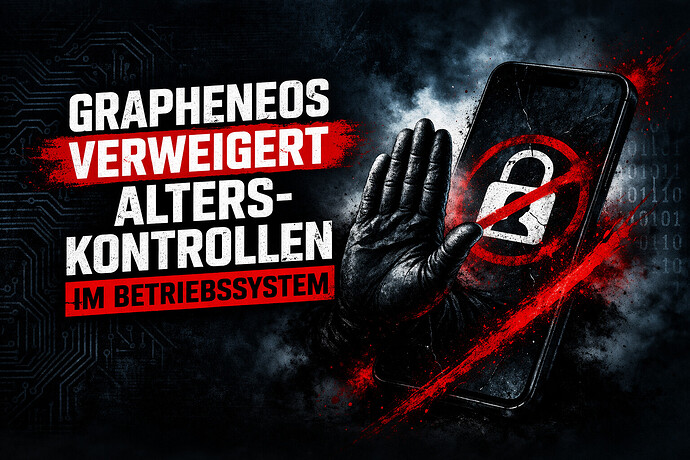 grapheneos, keine Alterskontrollen