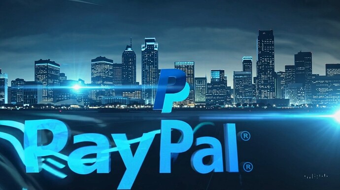 Skyline with PayPal in front