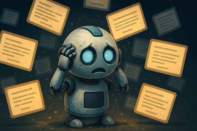 Wenn zu viele Prompts das System überfordern: Eine KI am Limit.