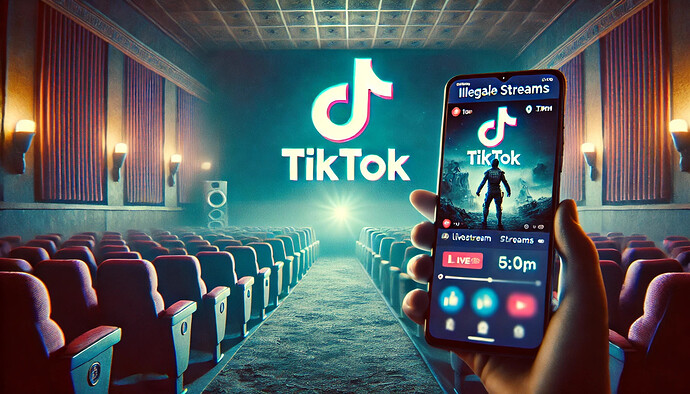 Kinofilme streamen: Kinofilme per TikTok-Livestream (Symbolbild)