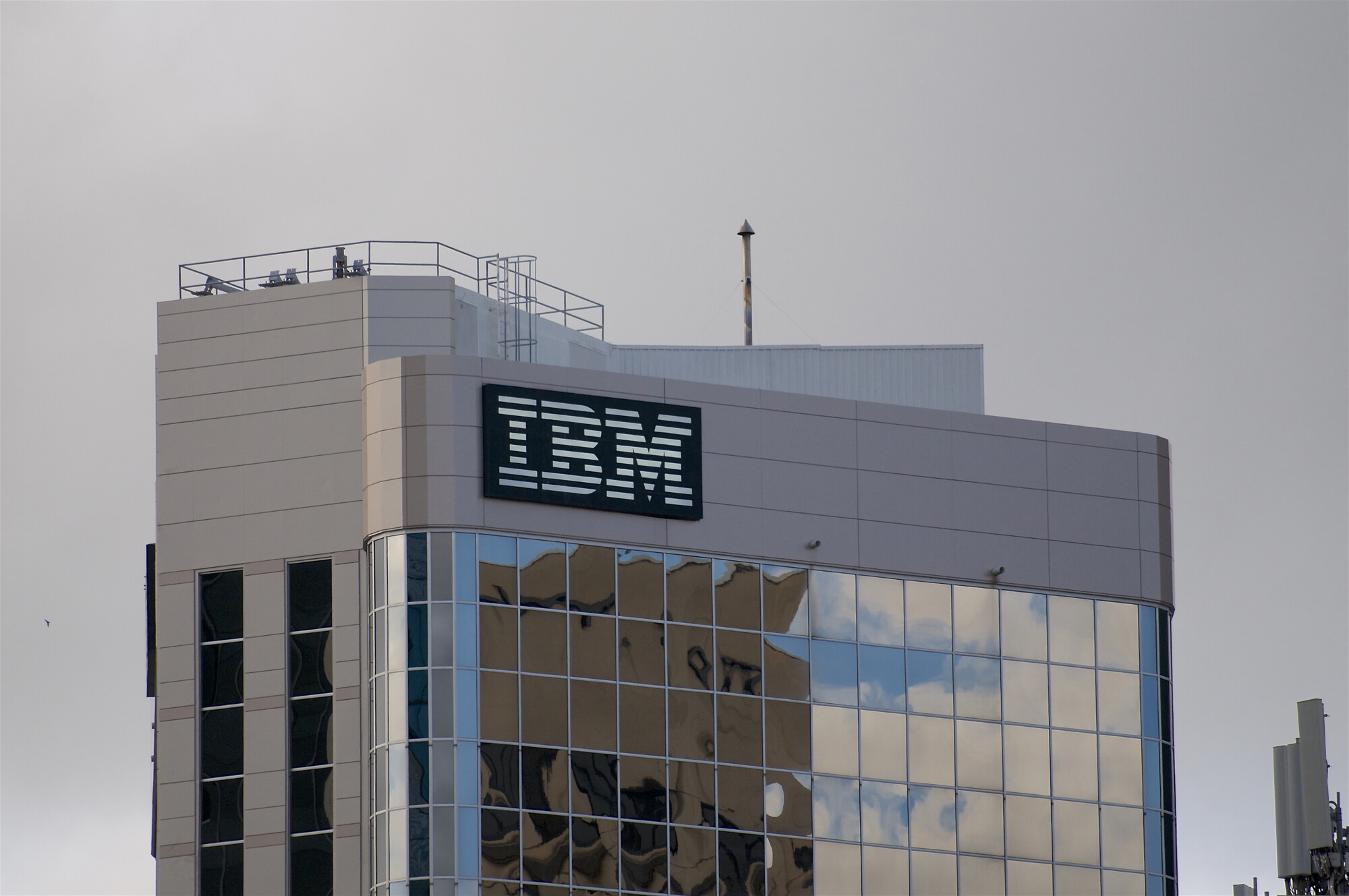 Firmengebäude von IBM, dem Arbeitgeber von Laurance Dine