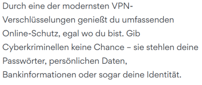 VPN-Werbung