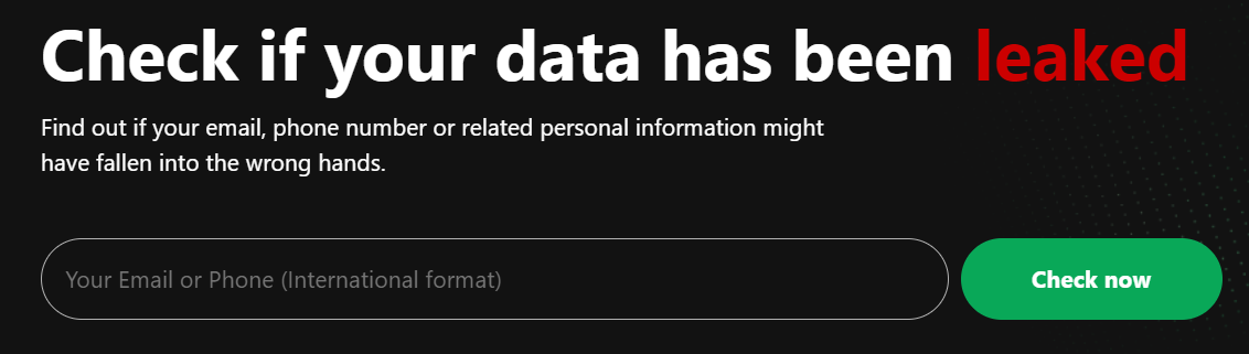 Mit dem Data Leak Checker könnt ihr überprüfen, ob ihr von MOAB betroffen seid