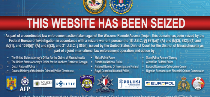 Das FBI zerschlägt die Warzone RAT-Malware