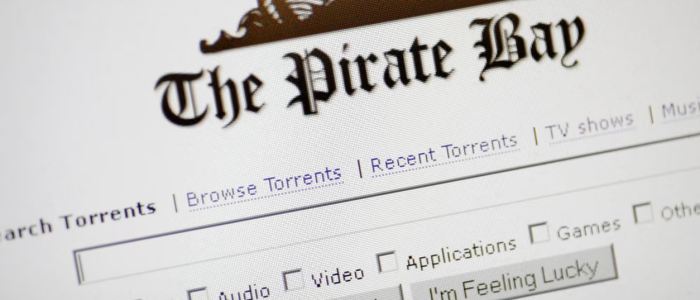 Die Seite von The Pirate Bay