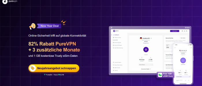 Sicheres P2P-Sharing mit PureVPN